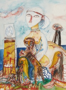 Towards the Horizon (1992), Watercolour, 30 x 22 inches