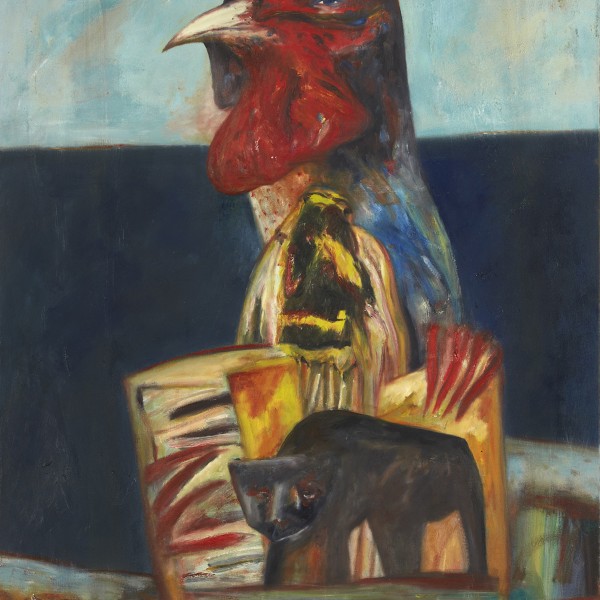 You're 35 Today John (1977), Oil on Canvas, 70.5 x 37 inches