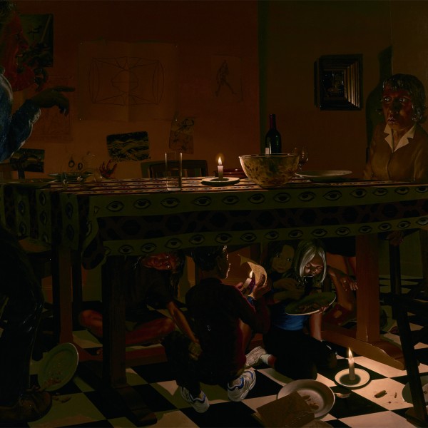 Interior with Row (1998-99), Oil on Canvas, 152 x 160cm