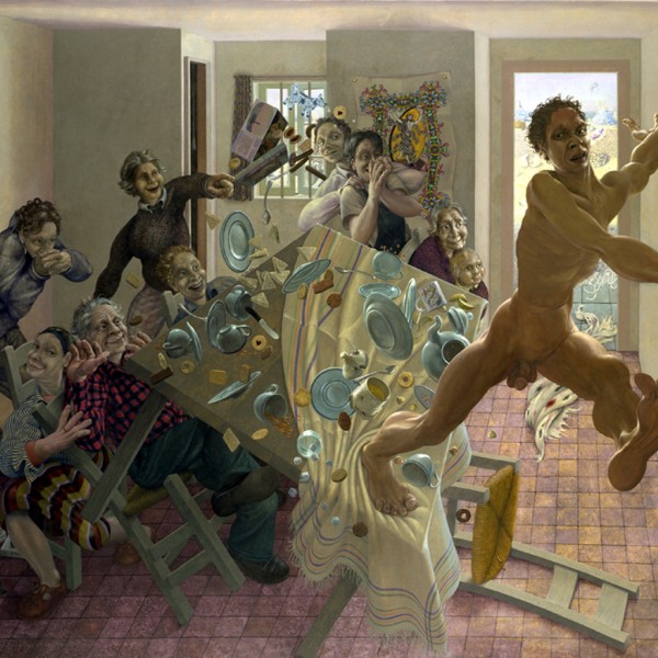 New Year (2004-05), Oil on Canvas, 29.5 x 21 inches