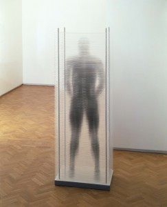 I Know You Inside Out (2001), Silver Ink on Acrylic, Edition of 6, 2 Artist's Copies, 70 x 50 x 200cm