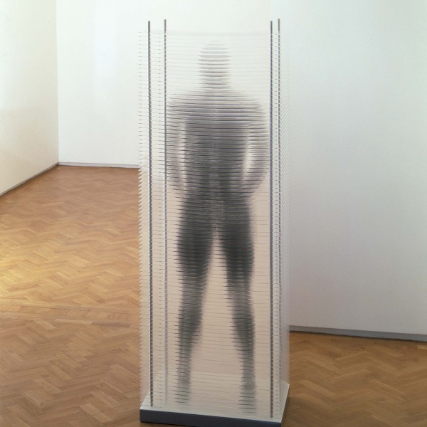 I Know You Inside Out (2001), Silver Ink on Acrylic, Edition of 6, 2 Artist's Copies, 70 x 50 x 200cm
