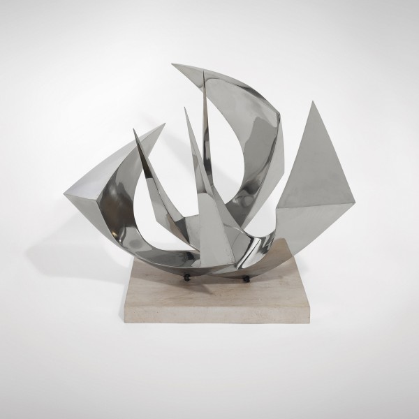 Spirit of Bristol (Maquette) (c.1968), Stainless Steel on Stone Base, H86.3cm