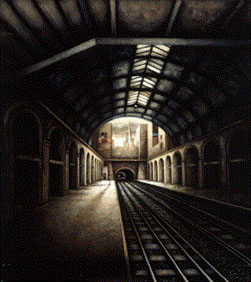 Bayswater Station, W2 (1997-99), Oil on Board, 53 x 47 inches