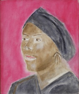 Craigie-Aitchison-Portrait-of-Naaotwa-with-Black-Headdress